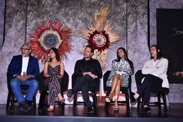 Hernan Tv Series press conference MEXICO CITY, MEXICO - NOVEMBER 13: Dagoberto Gama, Mitzi Mabel Cadena, Michel Brown, Ishbel Bautista, Oscar Jaenada during a press conference as part of the launch of the new Tv Series ˜Hernan™ which will be released the next November 21 by Amazon Prime Video, Tv Azteca and History Latin America at Four Season Hotel on November 13, 2019 in Mexico City, Mexico  Copyright: xCarlosxTischlerx EYE_2210
