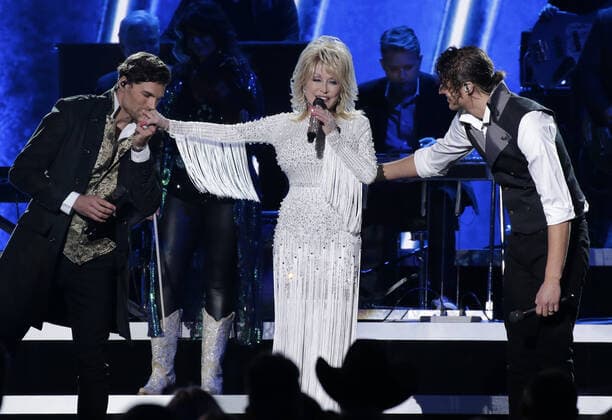 Dolly Parton performs at the 52nd Annual Country Music Association Awards at Bridgestone Arena in Nashville, Tennessee Wednesday, November 13, 2019.  NAP20191113570 JOHNxANGELILLO