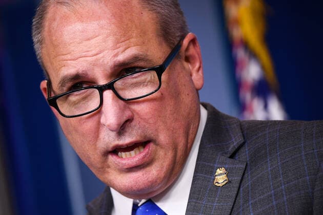 CBP Acting Director Mark Morgan briefs reporters about the southern border and updated on the process of President Trumps border wall, at the White House in Washington, DC on Thursday, November 14, 2019.  WAP20191114301 KEVINxDIETSCH