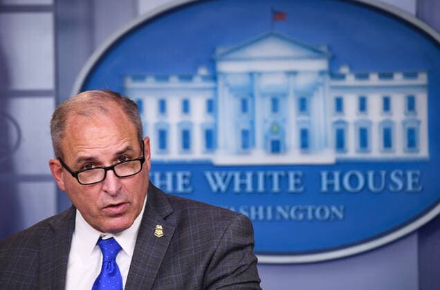 CBP Acting Director Mark Morgan briefs reporters about the southern border and updated on the process of President Trumps border wall, at the White House in Washington, DC on Thursday, November 14, 2019.  WAP20191114302 KEVINxDIETSCH