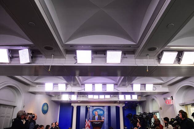 CBP Acting Director Mark Morgan briefs reporters about the southern border and updated on the process of President Trumps border wall, at the White House in Washington, DC on Thursday, November 14, 2019.  WAP20191114308 KEVINxDIETSCH