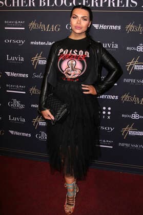 Mademoiselle Nicolette at the presentation of the 4 German Blogger Prize by HashMAG in the Mozart Halls Hamburg, 14 11 2019 Foto:xH.xHartmannx xFuturexImage