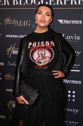 Mademoiselle Nicolette at the presentation of the 4 German Blogger Prize by HashMAG in the Mozart Halls Hamburg, 14 11 2019 Foto:xH.xHartmannx xFuturexImage