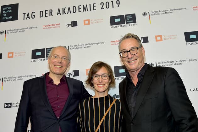 DAFF 2019 Awards Ceremony Stephan Ottenbruch, Head of MBB New Media Promotion Dr Anna Sarah Vielhaber, Helge Jürgens Managing Director Location Development Medienboard Arrival at the German Academy for Television 2019 Awards Ceremony at Kino Babylon in Berlin on 16 11 2019 PPM