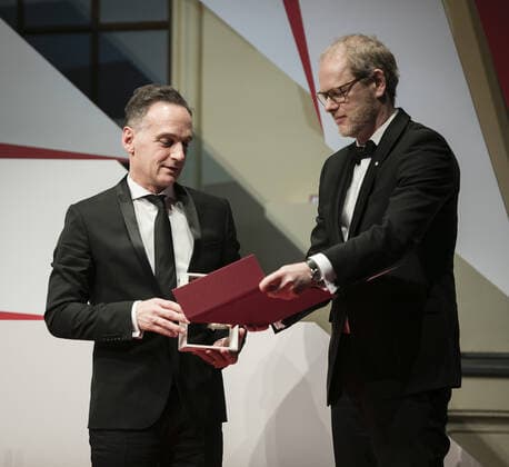 Federal Foreign Minister Heiko Maas, SPD, at the award ceremony for the Prize for Understanding and Tolerance in Berlin, 16 11 2019 Berlin Germany Copyright: xXanderxHeinl photothek.netx