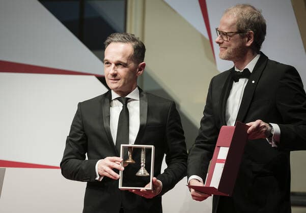 Federal Foreign Minister Heiko Maas, SPD, at the award ceremony for the Prize for Understanding and Tolerance in Berlin, 16 11 2019 Berlin Germany Copyright: xXanderxHeinl photothek.netx