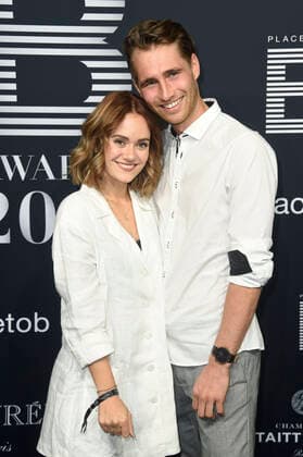 Marie Johnson with friend Alex Falk at the 4 Place To B Award 2019 at Axel Springer SE Verlagshaus Berlin, 16 11 2019 Foto:xN.xKubelkax xFuturexImage