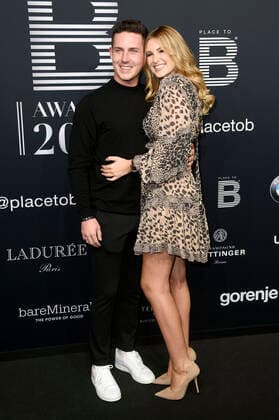 Tobias Wolf and Maren Wolf at the 4 Place To B Award 2019 at Axel Springer SE Verlagshaus Berlin, 16 11 2019 Foto:xN.xKubelkax xFuturexImage
