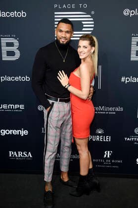 Dominic Harrison with wife Sarah Harrison at the 4 Place To B Award 2019 at Axel Springer SE Verlagshaus Berlin, 16 11 2019 Foto:xN.xKubelkax xFuturexImage