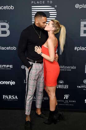 Dominic Harrison with wife Sarah Harrison at the 4 Place To B Award 2019 at Axel Springer SE Verlagshaus Berlin, 16 11 2019 Foto:xN.xKubelkax xFuturexImage