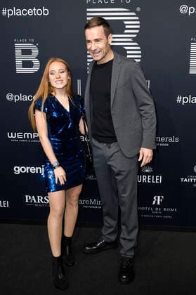 Leonie alias Leoobalys and Kai Pflaume at the 4 Place To B Award 2019 at Axel Springer SE Verlagshaus Berlin, 16 11 2019 Foto:xN.xKubelkax xFuturexImage