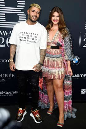 Pouya Yari alias DJ Yeezy with wife Farina Opoku at the 4 Place To B Award 2019 at Axel Springer SE Verlagshaus Berlin, 16 11 2019 Foto:xN.xKubelkax xFuturexImage