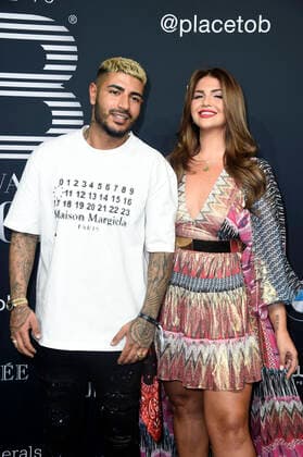 Pouya Yari alias DJ Yeezy with wife Farina Opoku at the 4 Place To B Award 2019 at Axel Springer SE Verlagshaus Berlin, 16 11 2019 Foto:xN.xKubelkax xFuturexImage