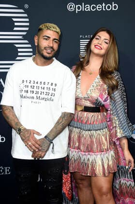Pouya Yari alias DJ Yeezy with wife Farina Opoku at the 4 Place To B Award 2019 at Axel Springer SE Verlagshaus Berlin, 16 11 2019 Foto:xN.xKubelkax xFuturexImage