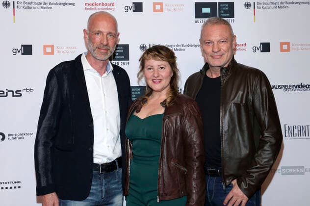 Thomas Wernicke, Nina Vorbrodt and Klaus Nierhoff at the 7 awards ceremony of the German Academy for Television in the cinema Babylon Berlin, 16 11 2019 Foto:xA.xBuggex xFuturexImage