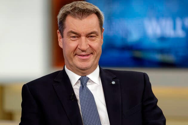 Markus Söder 2019 11 15, Berlin, Germany Markus Söder CSU , Party Chairman and Minister President of the Federal State of Bavaria, guest of Anne Will on First German Television Topic of the panel discussion Between the economic downturn and climate protection How secure is Germanys prosperity?