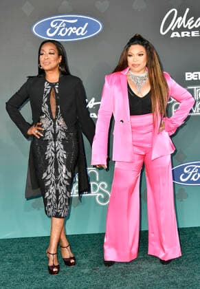 LAS VEGAS, NV - NOVEMBER 17: Tichina Arnold and Tisha Campbell at the 2019 Soul Train Music Awards at the Orleans arena in LasVegas, Nevada on November 17, 2019. Copyright: xDamairsxCarterx