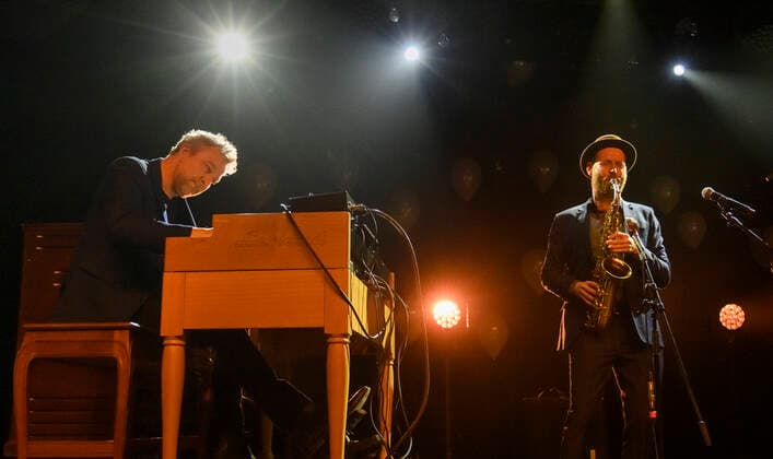 DMA Jazz 2019 Blicher Hammer Gadd with Michael Blicher sax, Dan Hemmer keys and Steve Gadd drums perform at Danish Music Awards Jazz 2019 on Monday, November 18, 2019 at the Bremen Theater in Copenhagen, Copenhagen,  Copyright: TorbenxChristensen TorbenxChristensenx COP300 spdk20191119-012321-L