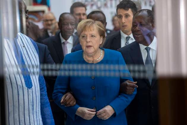 Bilder des Jahres 2019, News 11 November News Themen der Woche News Bilder des Tages Deutschland, Berlin, Haus der Wirtschaft, Compact-with-Africa-Konferenz, Bundeskanzlerin Angela Merkel CDU, 19.11.2019 *** Germany, Berlin, Haus der Wirtschaft, Compact with Africa Conference, Federal Chancellor Angela Merkel CDU, 19 11 2019