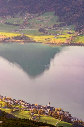 lake Wolfgangsee, town St. Wolfgang St. Wolfgang im Salzkammergut Oberösterreich, Upper Austria Austria Salzkammergut