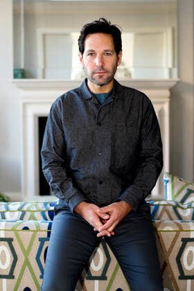 October 15, 2019, New York, New York, USA: October 15, 2019, New York City, USA: Actor Paul Rudd, currently starring in the Netflix comedy series, Living With Yourself. New York USA - ZUMAg28_ 20191015_zaf_g28_007 Copyright: xStanxGodlewskix