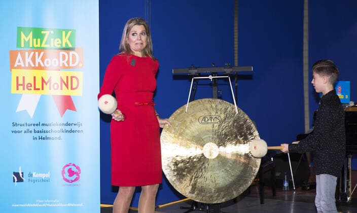 Bilder des Jahres 2019, Entertainment 11 November Entertainment Bilder des Tages 20-11-2019 Helmond Queen Máxima during the signing of the More Music in the Classroom program of the More Music in the Classroom foundation of the Helmond Music Agreement, the local cooperation agreement for music education at primary De Kempel school in Helmond.  Copyright: xPPEx