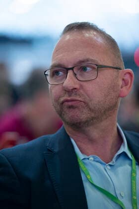 Frank WERNEKE, Chairman of the Trade Union Verdi, 44 Ordinary Federal Delegates Conference of the Party Alliance 90 The Greens in the Stadthalle Bielefeld from 15 17 11 2019