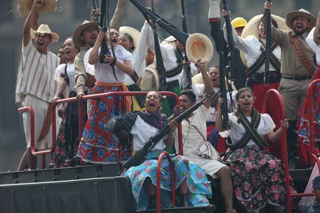 View of the parade commemorating the 109th Anniversary of the Mexican Revolution, in Mexico City, Mexico, 20 November 2019. Anniversary of the Mexican Revolution, in Mexico City !ACHTUNG: NUR REDAKTIONELLE NUTZUNG!  Copyright: xSashenkaxGutierrezx AME7563 20191120-637098813356951691