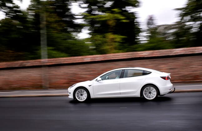 Tesla Model 3 Long Range vehicle communication road street transport UPPSALA SVERIGE x10050x,  Copyright: xPontusxLundahl TTx CAR