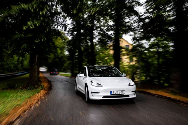 Tesla Model 3 Long Range vehicle communication road street transport UPPSALA SVERIGE x10050x,  Copyright: xPontusxLundahl TTx CAR