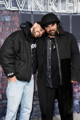 Marc Goehring and Mumi Haiati at the Calvin Klein A Night Of Music, Discovery And Celebration Event at the Musikbrauerei Berlin, 20 11 2019 Foto:xN.xKubelkax xFuturexImage
