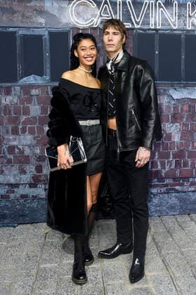 Anuthida Ploypetch with friend Richard Koll at the Calvin Klein A Night Of Music, Discovery And Celebration Event at the Musikbrauerei Berlin, 20 11 2019 Foto:xN.xKubelkax xFuturexImage