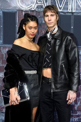 Anuthida Ploypetch with friend Richard Koll at the Calvin Klein A Night Of Music, Discovery And Celebration Event at the Musikbrauerei Berlin, 20 11 2019 Foto:xN.xKubelkax xFuturexImage