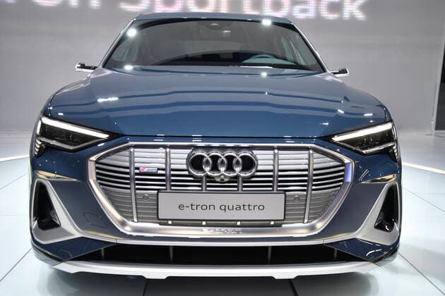 Audi e-tron Sportback on display during media day at the LA Auto Show, Los Angeles,California USA, Wednesday, Nov. 20, 2019. Los Angeles USA - ZUMAbl1_ 20191120_zaf_bl1_016 Copyright: xGenexBlevinsx