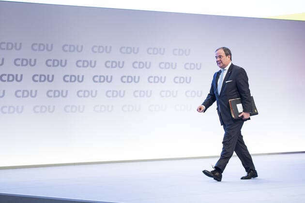 Armin Laschet, CDU, State Premier of North Rhine-Westphalia, recorded at the 32nd federal party conference of the CDU in Leipzig, 22 11 2019 Leipzig Germany Copyright: xFlorianxGaertner photothek.netx