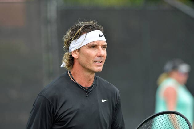 BOCA RATON, FL - NOVEMBER 22: Gavin Rossdale playing Tennis at The Boca Raton Resort Tennis Center for the 29th Annual Chris Evert Raymond James Pro-Celebrity Tennis Classic, on November 22, 2019 in Boca Raton, Florida...People: Gavin Rossdale Boca Raton United States Of America - ZUMAs214 20191122_zba_s214_162 Copyright: xSMGx