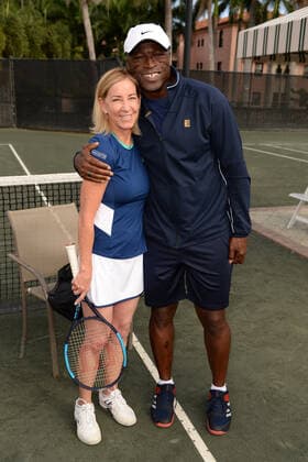 BOCA RATON, FL - NOVEMBER 22: Chris Evert and Seal attend the Chris Evert Raymond James Pro-Celebrity Tennis Classic Pro-Am at the Boca Raton Resort & Spa on November 22, 2019 in Boca Raton Florida. Copyright: xmpi04x