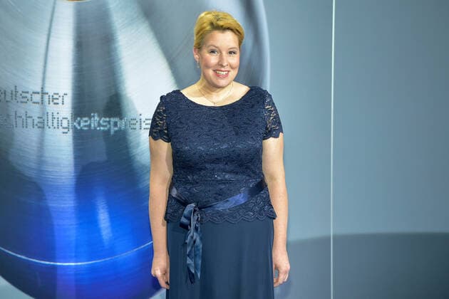 German Sustainability Award 2019 on 22 11 2019 at the Maritim Hotel in Düsseldorf Dr Franziska Giffey Federal Minister for Family Affairs xJFx