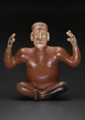 Storyteller Figure, A.D. 100 800, Jalisco, Ameca Valley, Jalisco, Mexico, Jalisco state, Ceramic and pigment, 55.9 Ã— 55.9 cm (22 Ã— 22 in.)  Copyright Artokoloro LC190917_022444