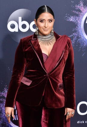 Songwriter Raja Kumari arrives for the 47th annual American Music Awards at the Microsoft Theater in Los Angeles on Sunday, November 24, 2019.  LAP20191124019 JIMxRUYMEN