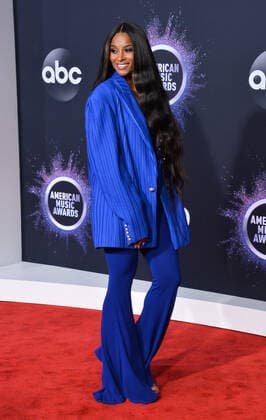 Singer Ciara arrives for the 47th annual American Music Awards at the Microsoft Theater in Los Angeles on Sunday, November 24, 2019.  LAP20191124082 JIMxRUYMEN