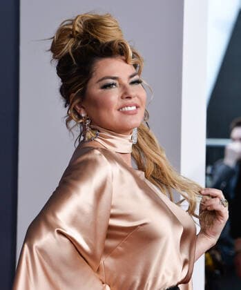 Singer Shania Twain arrives for the 47th annual American Music Awards at the Microsoft Theater in Los Angeles on Sunday, November 24, 2019.  LAP20191124112 JIMxRUYMEN