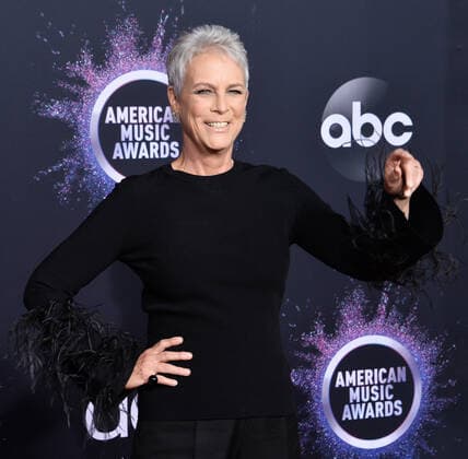 Actor Jamie Lee Curtis arrives for the 47th annual American Music Awards at the Microsoft Theater in Los Angeles on Sunday, November 24, 2019.  LAP20191124119 JIMxRUYMEN