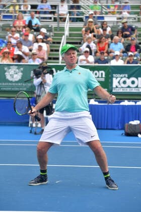 November 24, 2019, Delray Beach, Florida, United States Of America: DELRAY BEACH, FL - NOVEMBER 24: Patrick McEnroe participates in the 30TH Annual Chris Evert Pro-Celebrity Tennis Classic presented by Chase Private Client at Delray Beach Tennis Center on November 24, 2019 in Delray Beach, Florida..People: Patrick McEnroe Delray Beach United States Of America - ZUMAn287 20191124_zaa_n287_098 Copyright: xSMGx