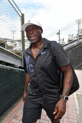 November 24, 2019, Delray Beach, Florida, United States Of America: DELRAY BEACH, FL - NOVEMBER 24: Seal participates in the 30TH Annual Chris Evert Pro-Celebrity Tennis Classic presented by Chase Private Client at Delray Beach Tennis Center on November 24, 2019 in Delray Beach, Florida..People: Seal Delray Beach United States Of America - ZUMAn287 20191124_zaa_n287_128 Copyright: xSMGx