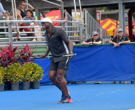 November 24, 2019, Delray Beach, Florida, United States Of America: DELRAY BEACH, FL - NOVEMBER 24: Seal, Tina Hojnik participates in the 30TH Annual Chris Evert Pro-Celebrity Tennis Classic presented by Chase Private Client at Delray Beach Tennis Center on November 24, 2019 in Delray Beach, Florida..People: Seal, Tina Hojnik Delray Beach United States Of America - ZUMAn287 20191124_zaa_n287_143 Copyright: xSMGx