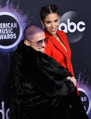 Musician WATT (L) and songwriter Ali Tamposi arrive for the 47th annual American Music Awards at the Microsoft Theater in Los Angeles on Sunday, November 24, 2019.  LAP20191124266 JIMxRUYMEN