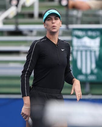 DELRAY BEACH, FL - NOVEMBER 24: Ajla Tomljanovic participates in the 30TH Annual Chris Evert Pro-Celebrity Tennis Classic presented by Chase Private Client at Delray Beach Tennis Center on November 24, 2019 in Delray Beach, Florida..People: Ajla Tomljanovic Delray Beach United States Of America - ZUMAs214 20191124_zba_s214_042 Copyright: xSMGx