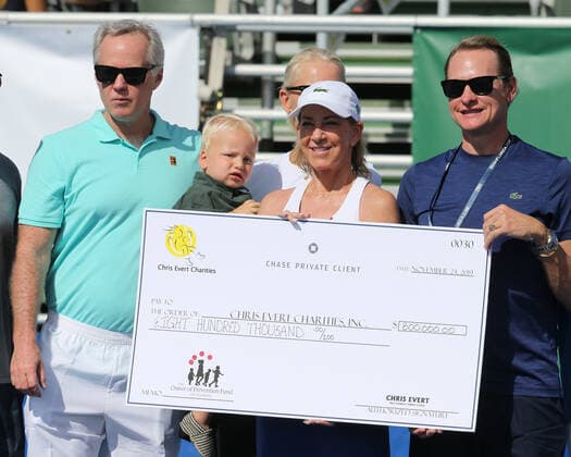 DELRAY BEACH, FL - NOVEMBER 24: Chris Evert participates in the 30TH Annual Chris Evert Pro-Celebrity Tennis Classic presented by Chase Private Client at Delray Beach Tennis Center on November 24, 2019 in Delray Beach, Florida..People: Chris Evert Delray Beach United States Of America - ZUMAs214 20191124_zba_s214_064 Copyright: xSMGx