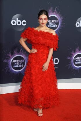 LOS ANGELES, CA - NOVEMBER 24: Katherine Langford at the 2019 American Music Awards at the Microsoft Theater in Los Angeles, California on November 24, 2019. Copyright: xTonyxFortex